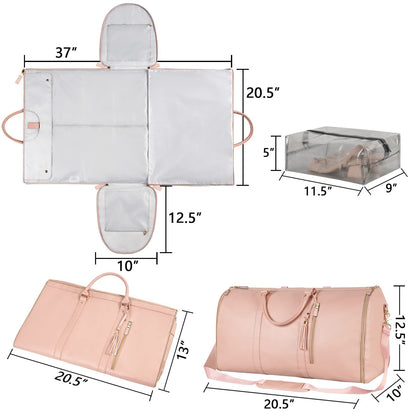 Large‑Capacity Travel Duffle Bag – Women’s Waterproof Folding Suit & Clothes Tote