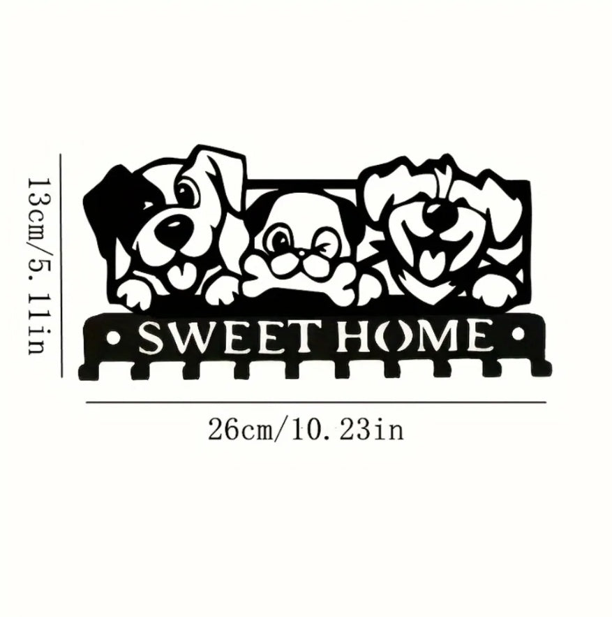 Creative Doggie Design Metal Kitchen Towel Peg - Unique Wall Hook, Personalized Home Gift