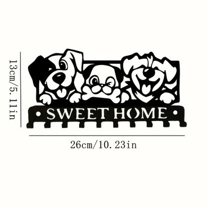 Creative Doggie Design Metal Kitchen Towel Peg - Unique Wall Hook, Personalized Home Gift