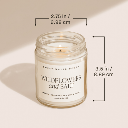 Game Day Black Soy Candle - Clear Jar - 9 oz