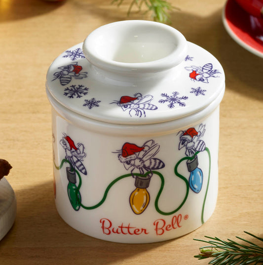 The Christmas Honey Bee Butter Bell® Crock - LIMITED STOCK AVAILABLE