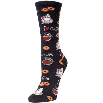 Bamboo Blend Socks - I Love Coffee