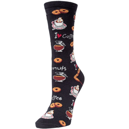 Bamboo Blend Socks - I Love Coffee