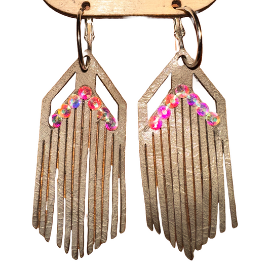 Bohemian Fringe Leather Earrings