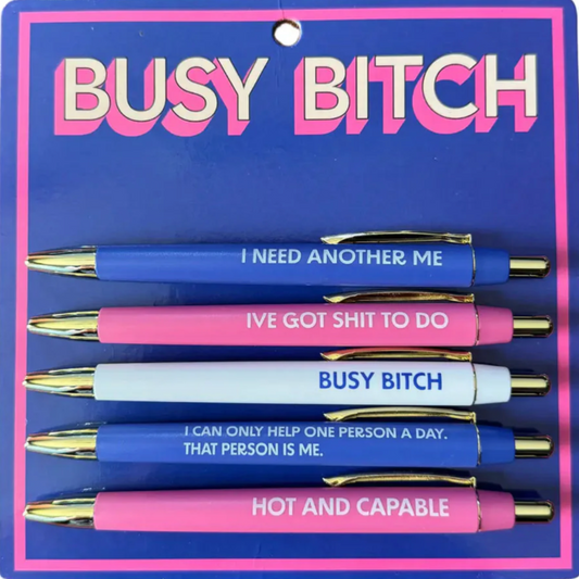 Busy Bitch Pen Set