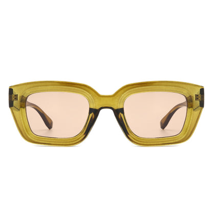 Moonluxe - Classic Retro Square Tinted Fashion Sunglasses