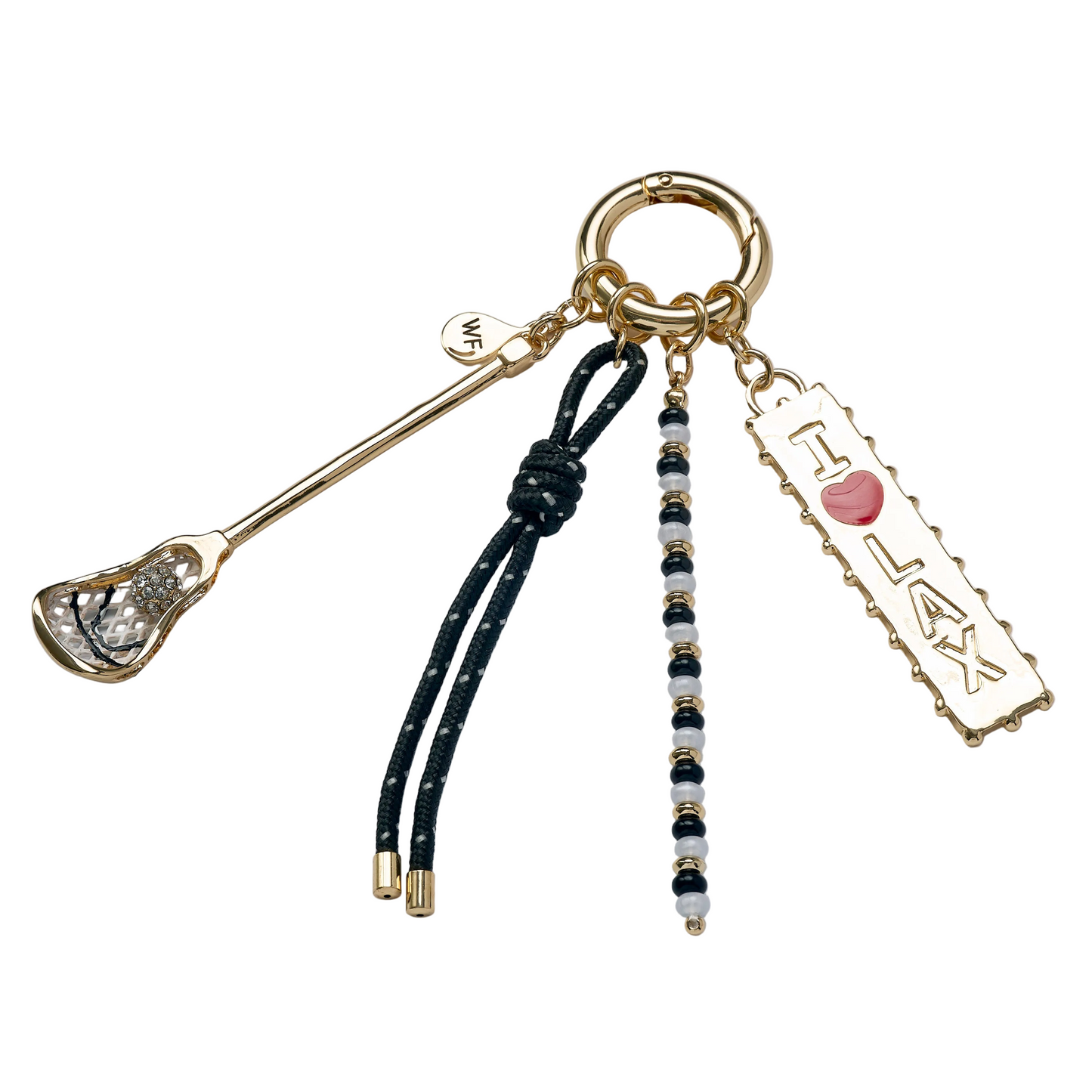 Lacrosse Bag Charm- Luxury Sports Accessory & Keychain