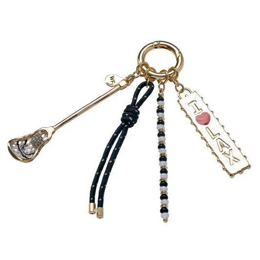 Lacrosse Bag Charm- Luxury Sports Accessory & Keychain