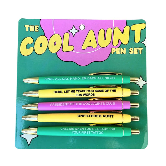Cool Aunt Pen Set – Ballpoint Pens for the Fun Aunt