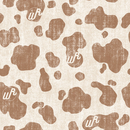 Distressed Cow Print Headband