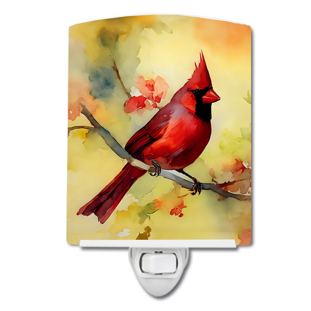 Cardinal Ceramic Night Light – Decorative Artwork Night Light | Made in the USA