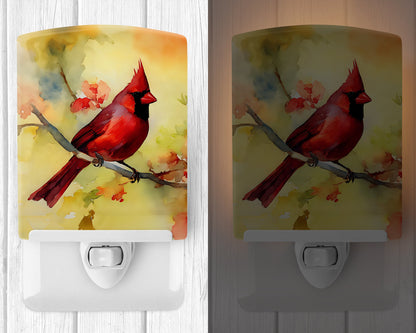 Cardinal Ceramic Night Light – Decorative Artwork Night Light | Made in the USA