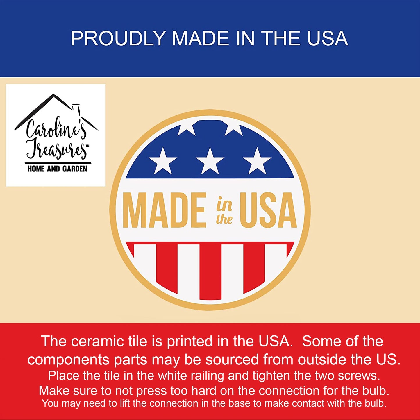 Cardinal Ceramic Night Light – Decorative Artwork Night Light | Made in the USA