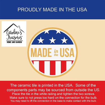 Cardinal Ceramic Night Light – Decorative Artwork Night Light | Made in the USA