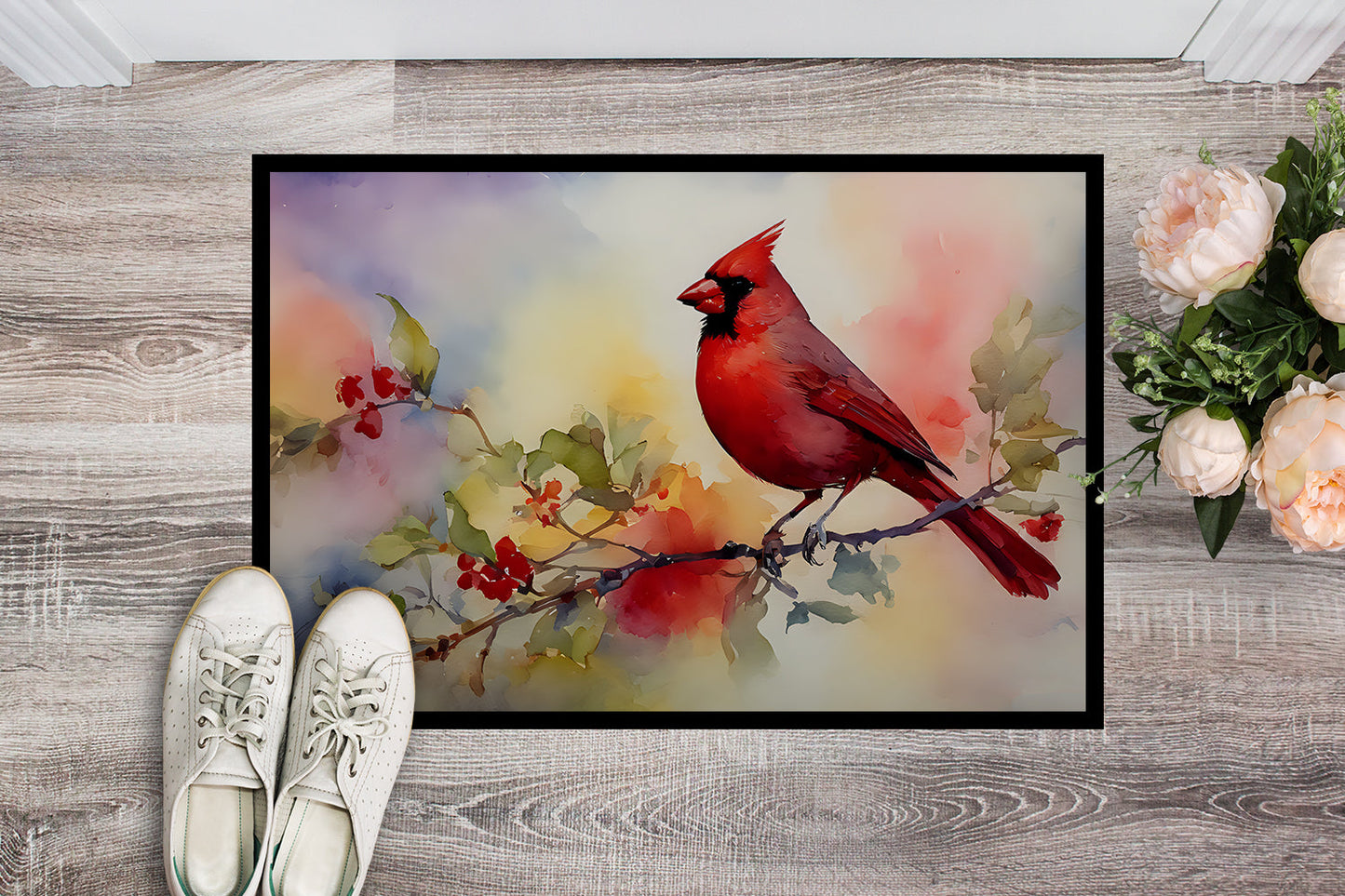Cardinal Breed‑Specific Artwork Doormat – A Stylish Welcome for Every Guest