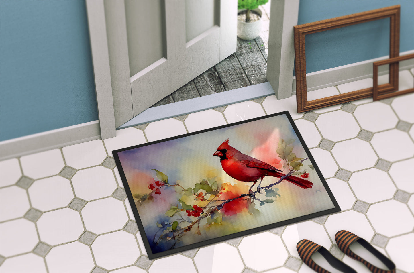 Cardinal Breed‑Specific Artwork Doormat – A Stylish Welcome for Every Guest