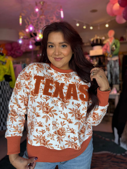 Brianna Cannon • TEXAS FLORAL TOILE SWEATSHIRT