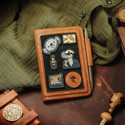 Passport Travel Wallet - Quartermaster v2 | Leather Velcro Organizer | Field Notes Holder | EDC Travel Organizer