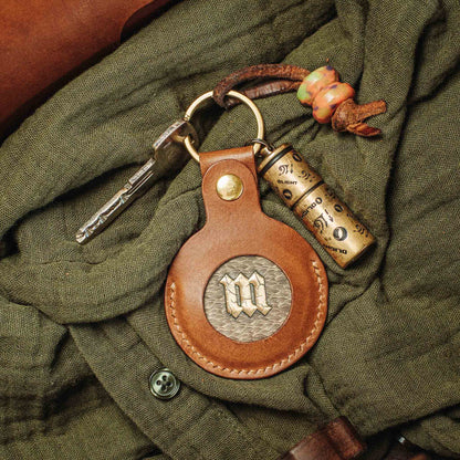 Challenge Coin Keychain - Peso Pocket v5 | EDC Leather Coin Holder