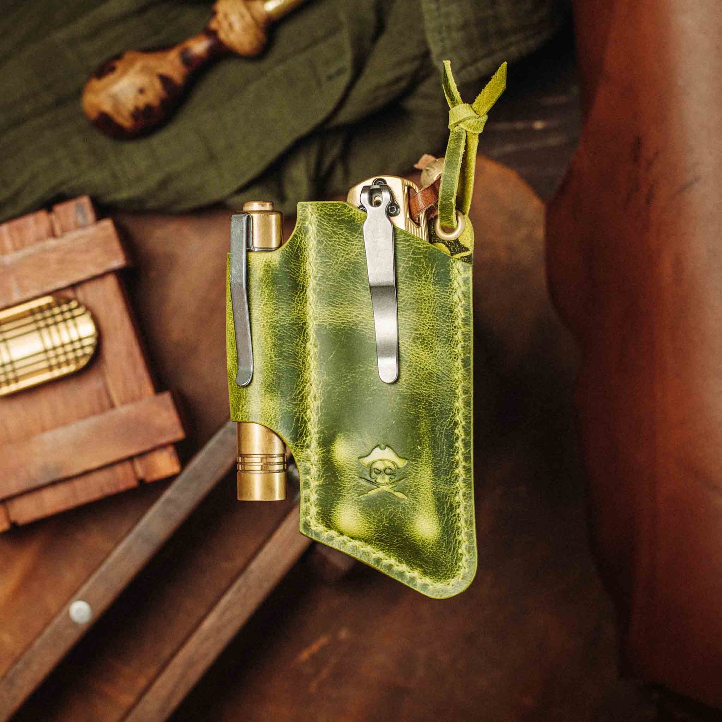 Knife Sheath V3 - Leather EDC | Pocket Knife Holder | Handcrafted