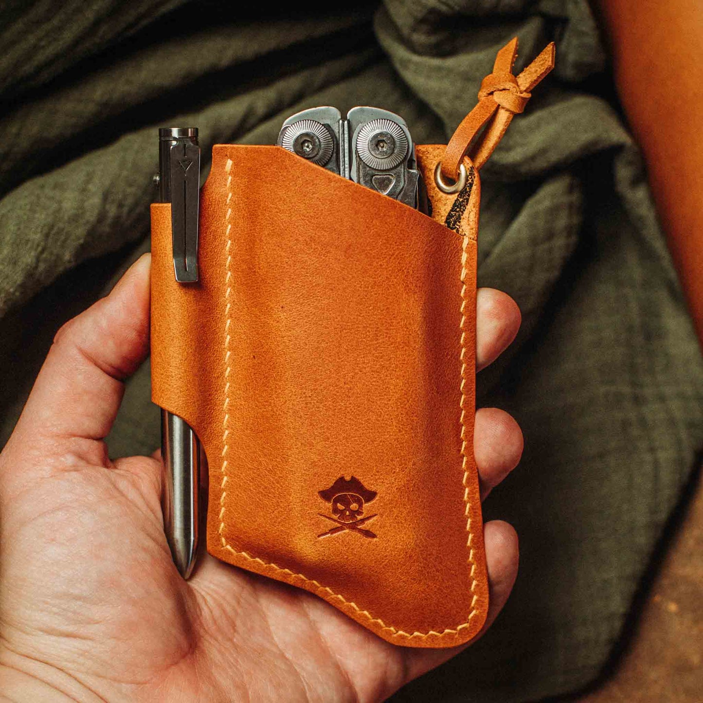 Knife Sheath V3 - Leather EDC | Pocket Knife Holder | Handcrafted