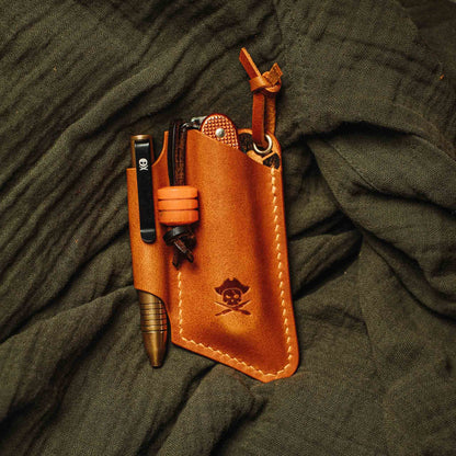 Knife Sheath V3 - Leather EDC | Pocket Knife Holder | Handcrafted