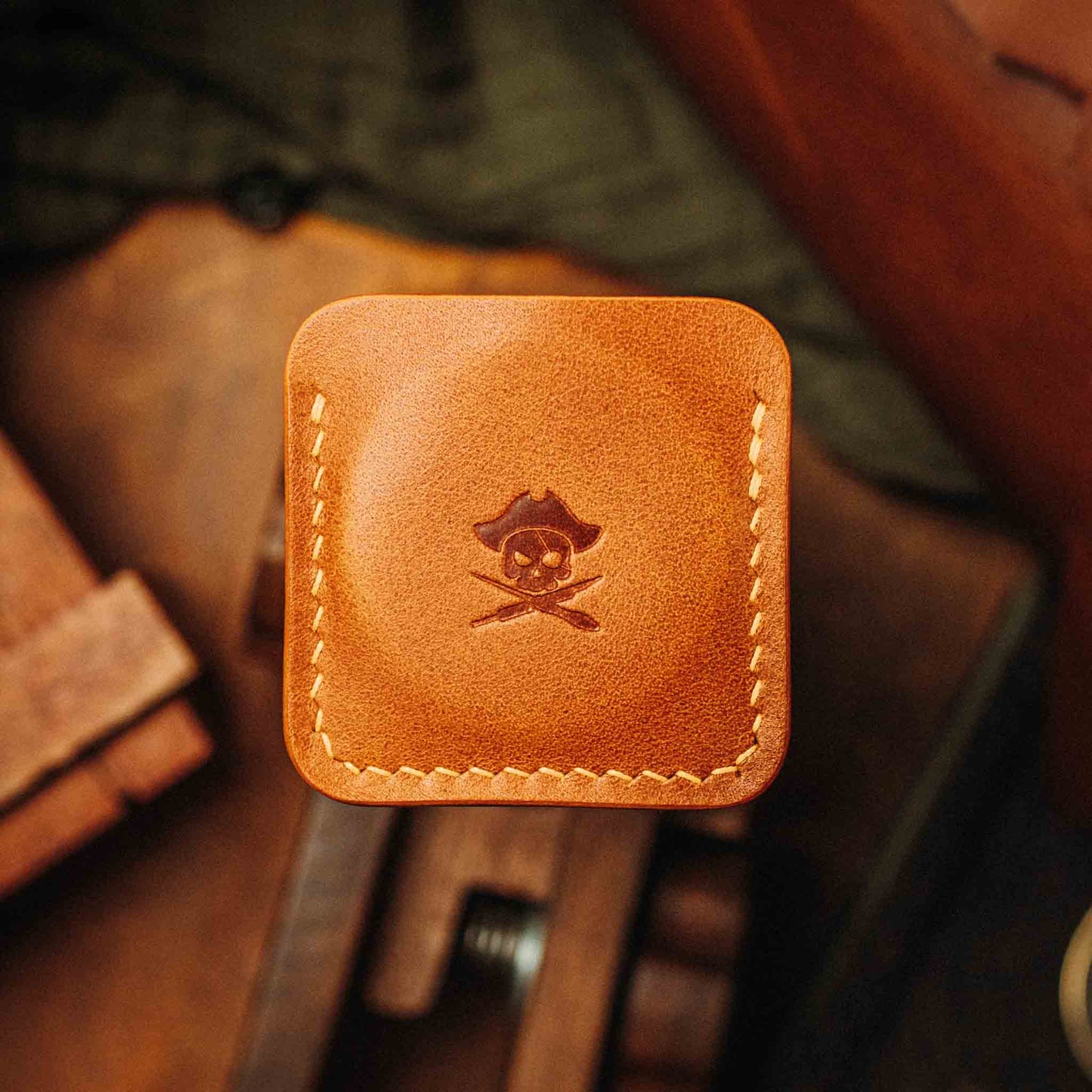 Challenge Coin Holder - Peso Pocket v3 | Leather Coin Case | Handcrafted Leather EDC