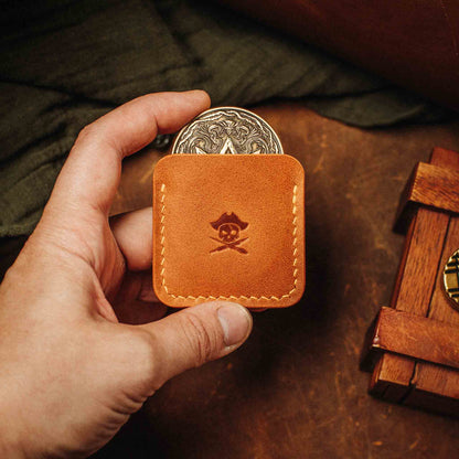 Challenge Coin Holder - Peso Pocket v3 | Leather Coin Case | Handcrafted Leather EDC