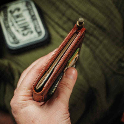 Passport Travel Wallet - Quartermaster v2 | Leather Velcro Organizer | Field Notes Holder | EDC Travel Organizer