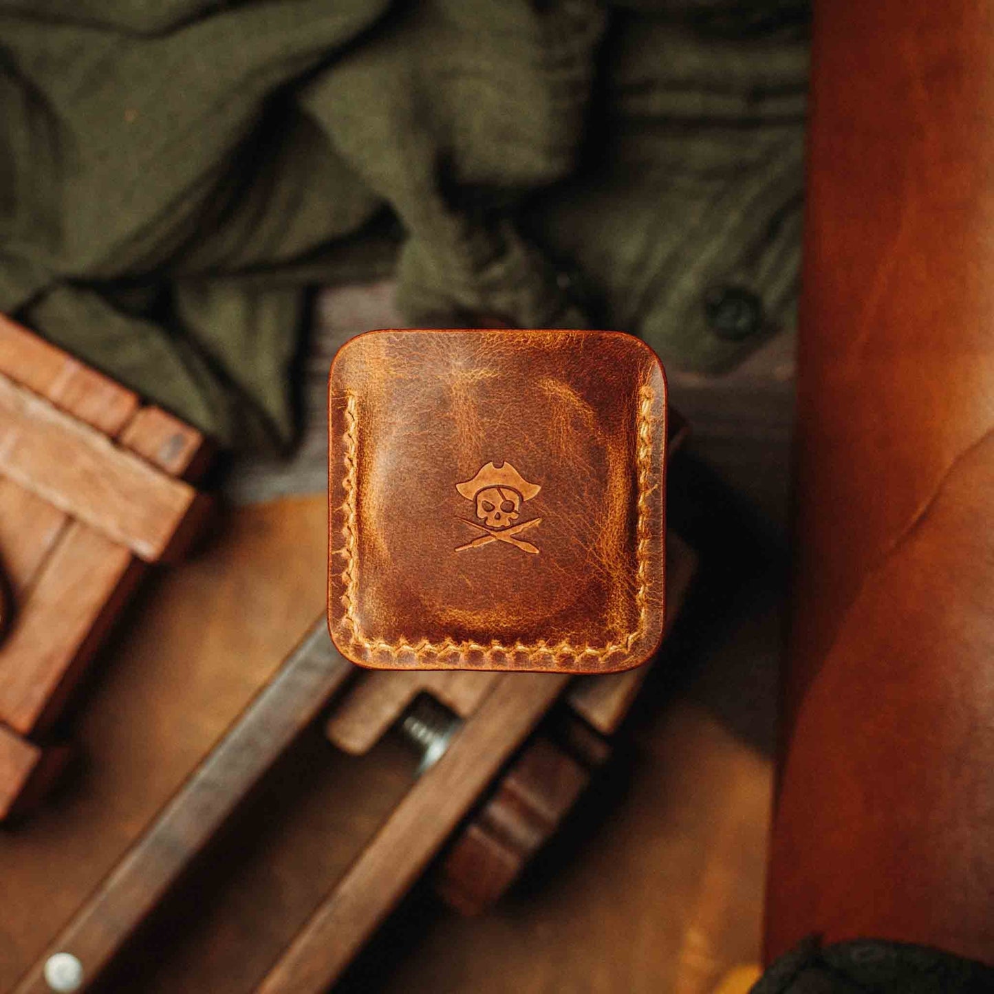Challenge Coin Holder - Peso Pocket v3 | Leather Coin Case | Handcrafted Leather EDC