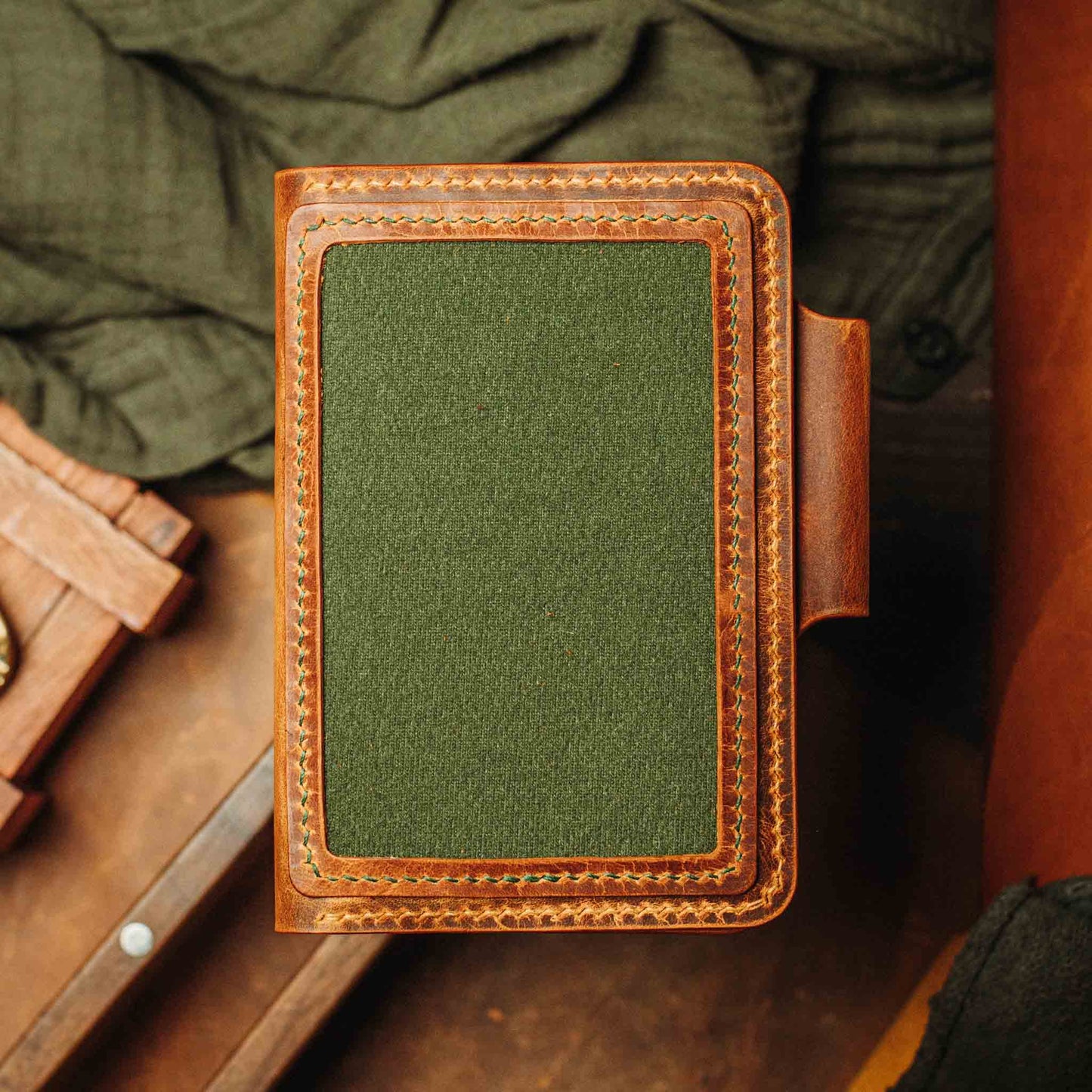 Passport Travel Wallet - Quartermaster v2 | Leather Velcro Organizer | Field Notes Holder | EDC Travel Organizer