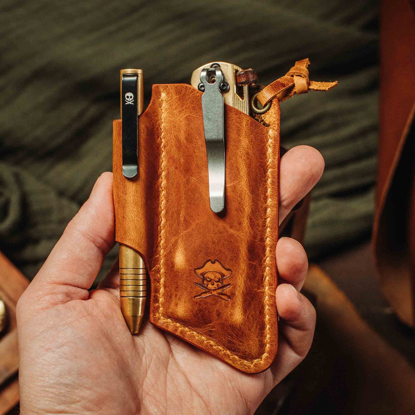 Knife Sheath V3 - Leather EDC | Pocket Knife Holder | Handcrafted