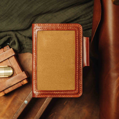 Passport Travel Wallet - Quartermaster v2 | Leather Velcro Organizer | Field Notes Holder | EDC Travel Organizer