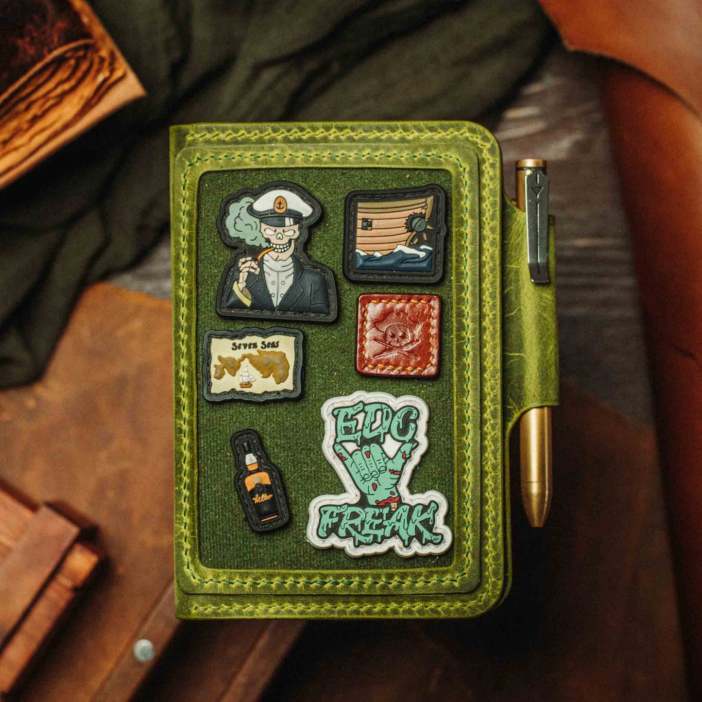 Passport Travel Wallet - Quartermaster v2 | Leather Velcro Organizer | Field Notes Holder | EDC Travel Organizer
