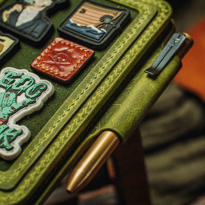Passport Travel Wallet - Quartermaster v2 | Leather Velcro Organizer | Field Notes Holder | EDC Travel Organizer
