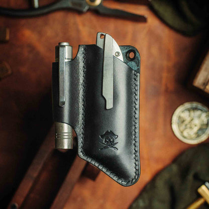 Knife Sheath V3 - Leather EDC | Pocket Knife Holder | Handcrafted
