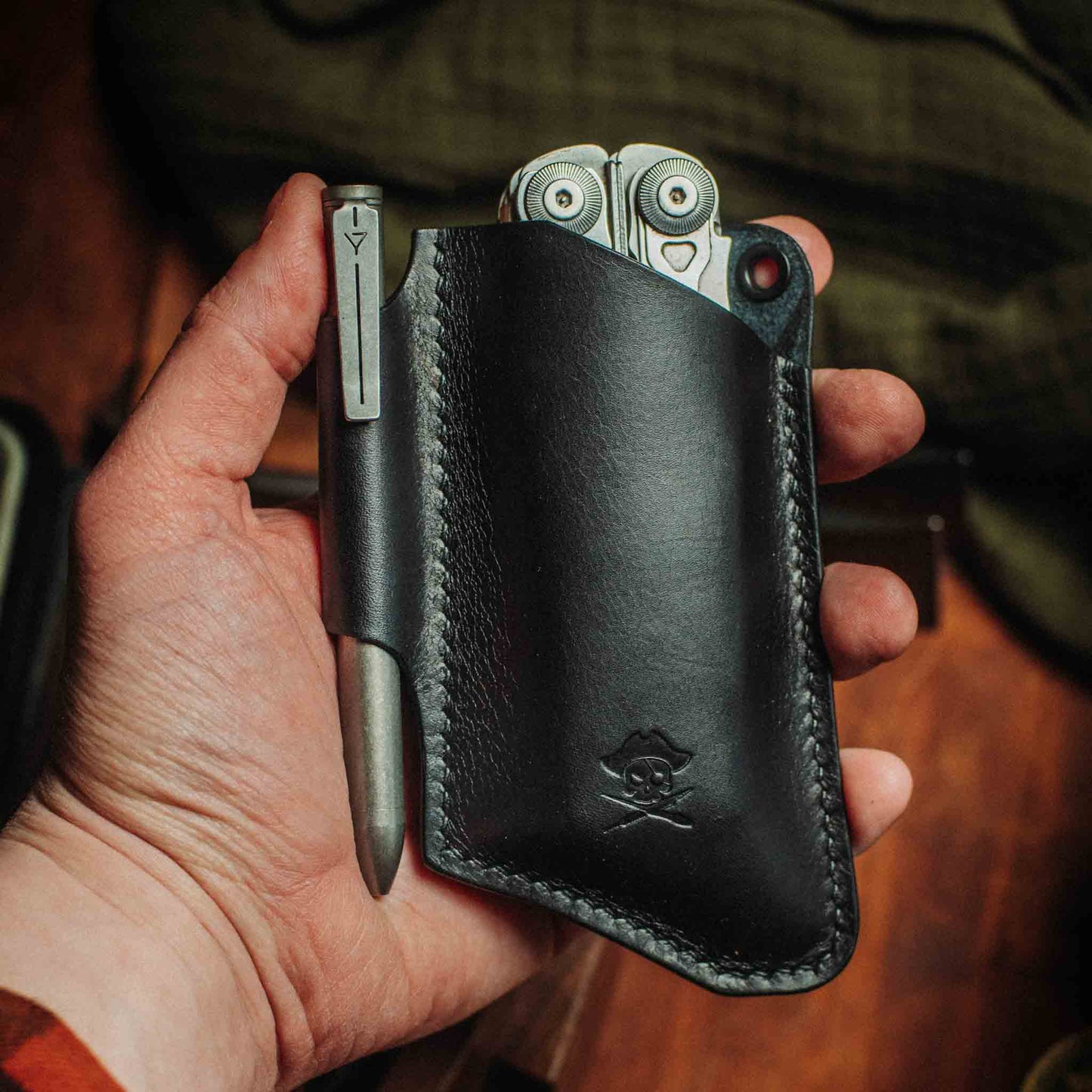 Knife Sheath V3 - Leather EDC | Pocket Knife Holder | Handcrafted