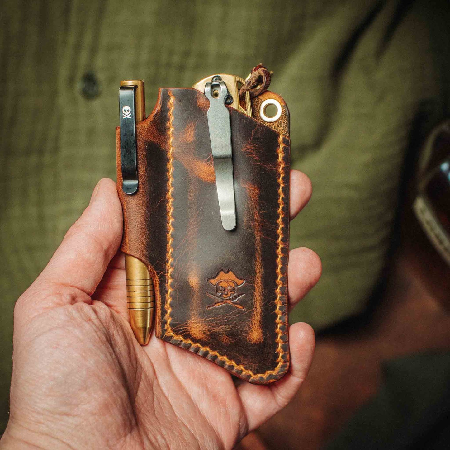 Knife Sheath V3 - Leather EDC | Pocket Knife Holder | Handcrafted