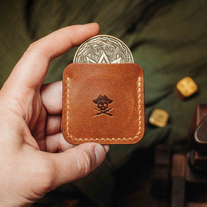 Challenge Coin Holder - Peso Pocket v3 | Leather Coin Case | Handcrafted Leather EDC