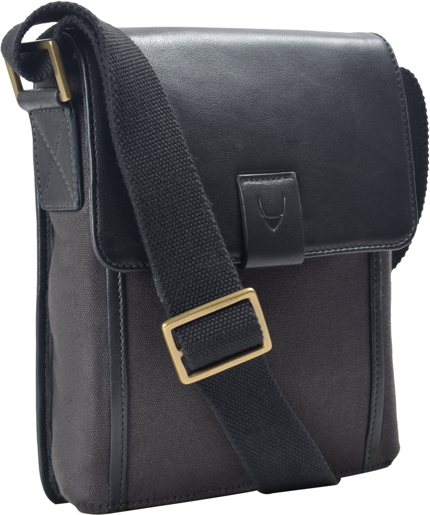Aiden Genuine Leather and Canvas Mini Crossbody Men/Women Messenger/Travel Bag