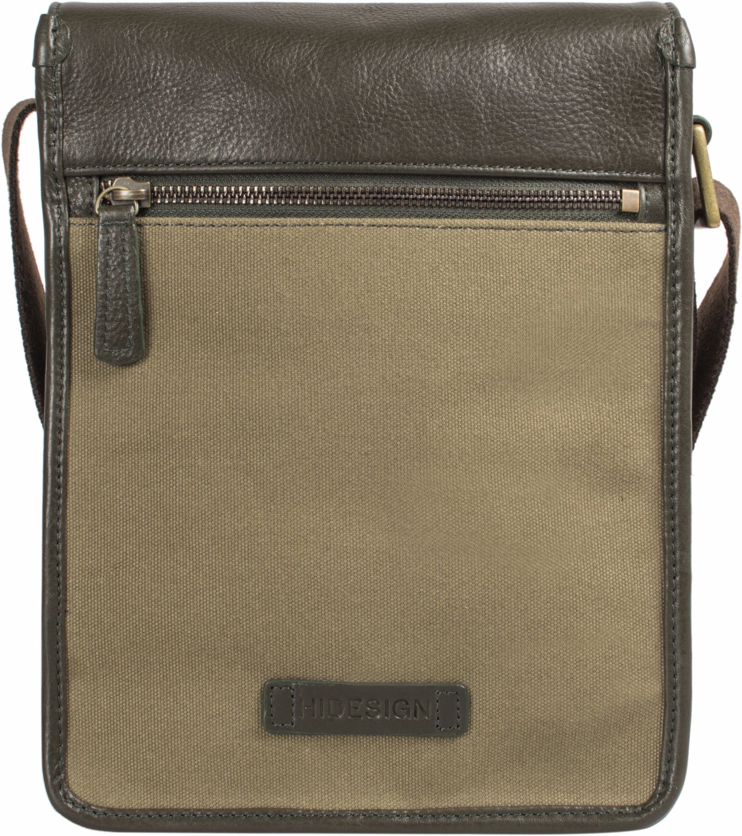 Aiden Genuine Leather and Canvas Mini Crossbody Men/Women Messenger/Travel Bag