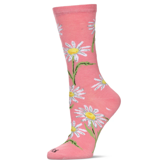 Daisy Bamboo Crew Socks