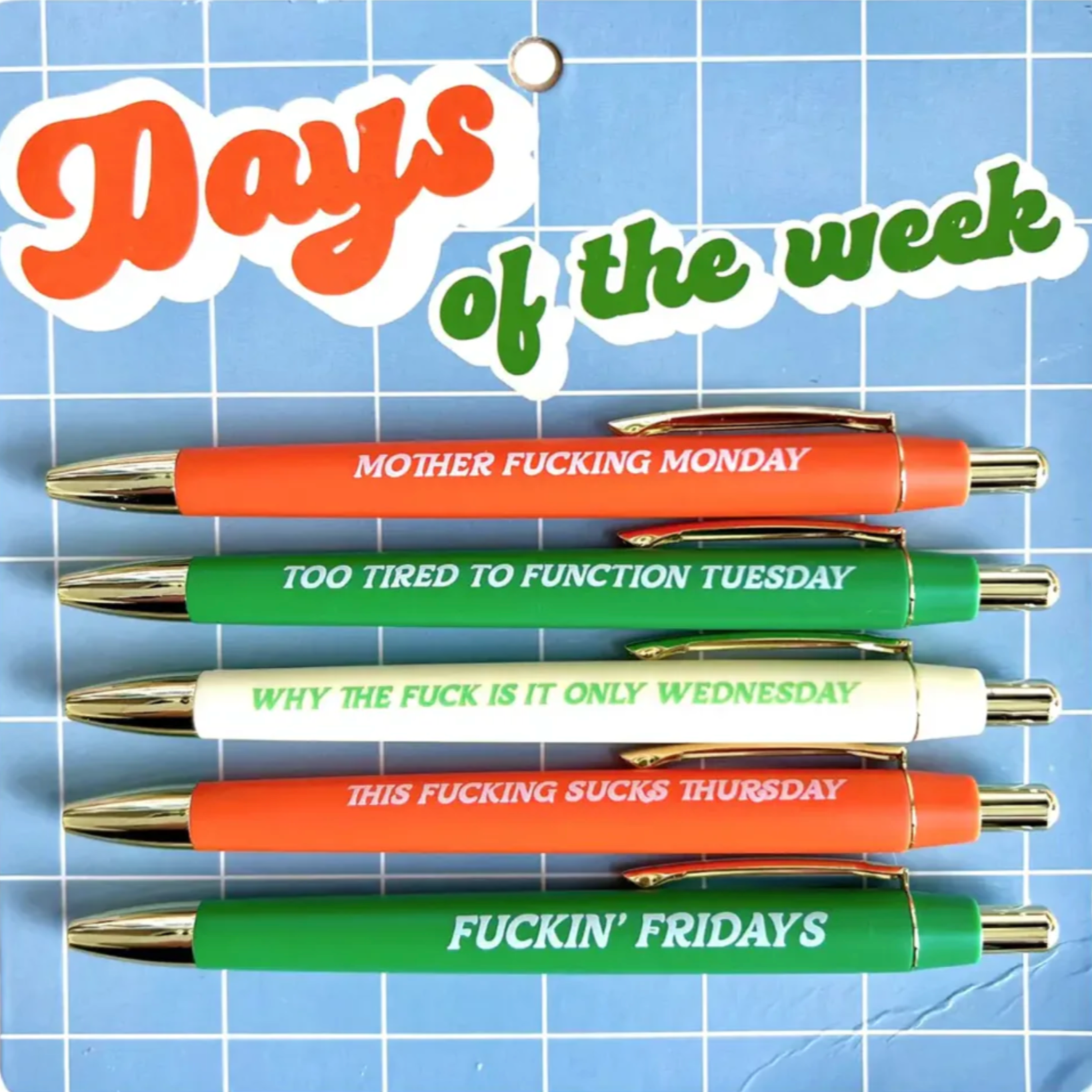 Days of the Week Pen Set