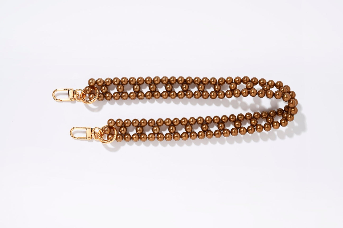 Petit Emily Chain – Caramel | ETUUI® Pearl Phone Strap (Parisian Style)