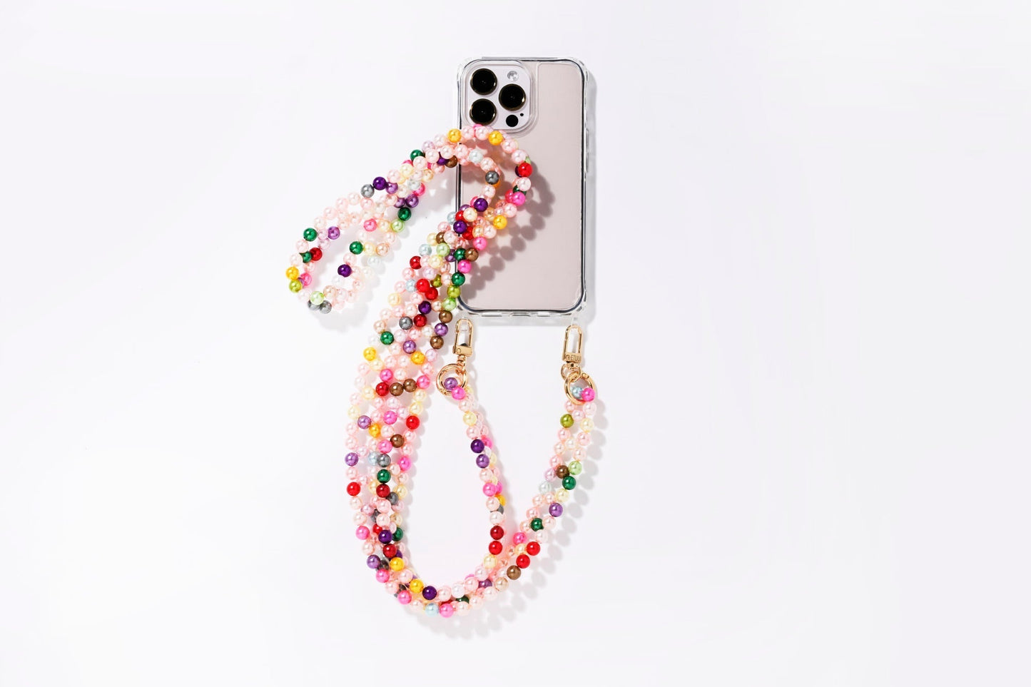 Emily Chain Confetti – Special Edition | ETUUI® Pearl Phone Strap (Parisian Style)