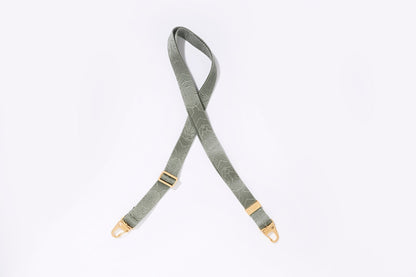 Chicago Phone Strap – Gold Eucalyptus | ETUUI® Hands‑Free Adjustable Nylon Strap