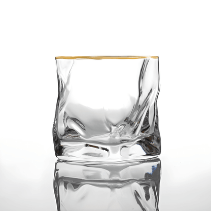 Gold Hoshi Japanese Crystal Whisky Glass