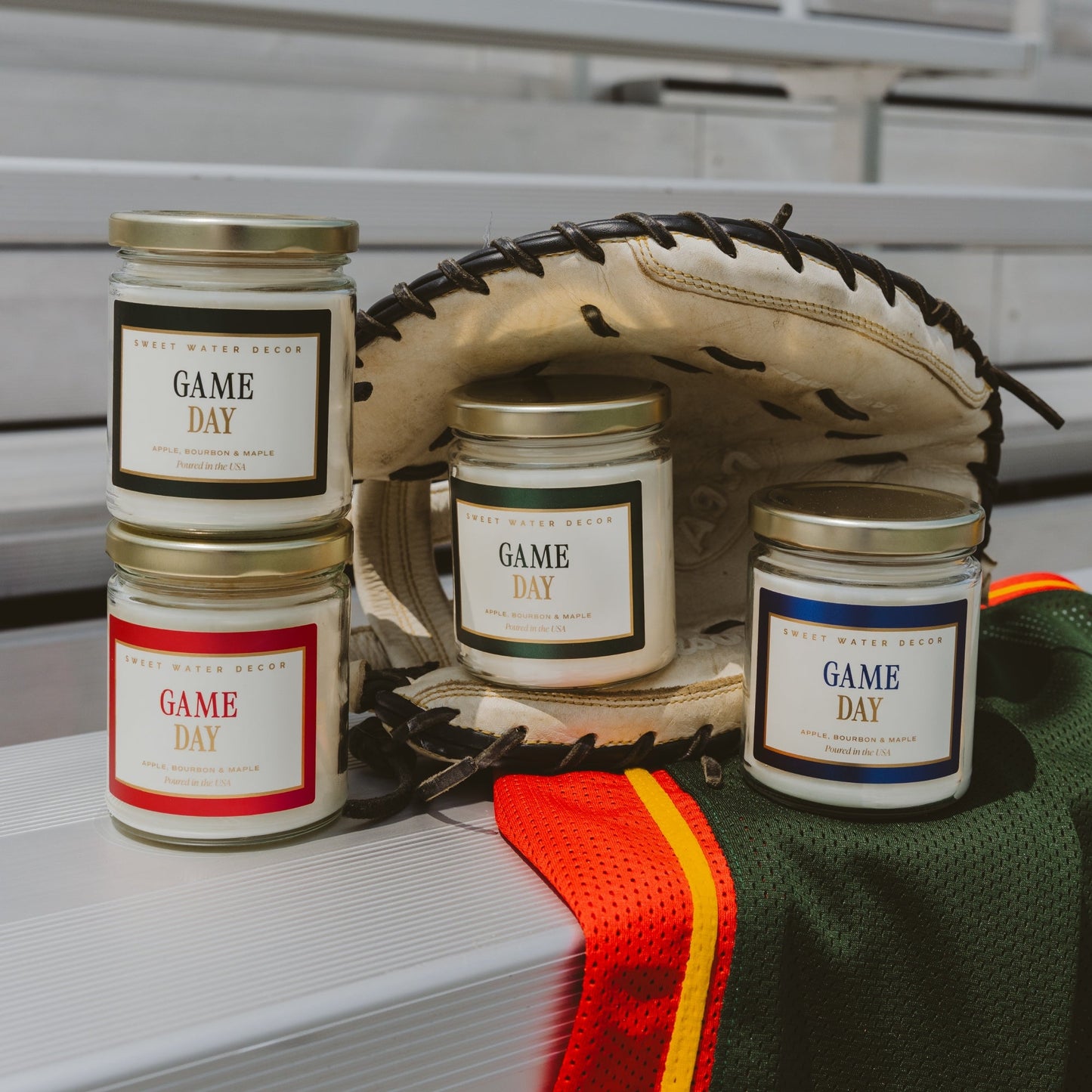 Game Day Black Soy Candle - Clear Jar - 9 oz