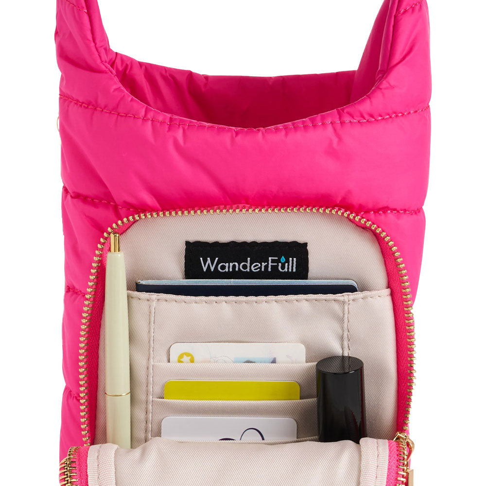 Bright Pink HydroBag® Handle® with Pink and Cream Strap