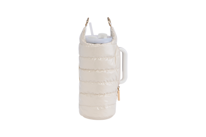 HydroBag® HANDLE® - Ivory Lacquer with Solid Vegan Leather Trimmed Strap